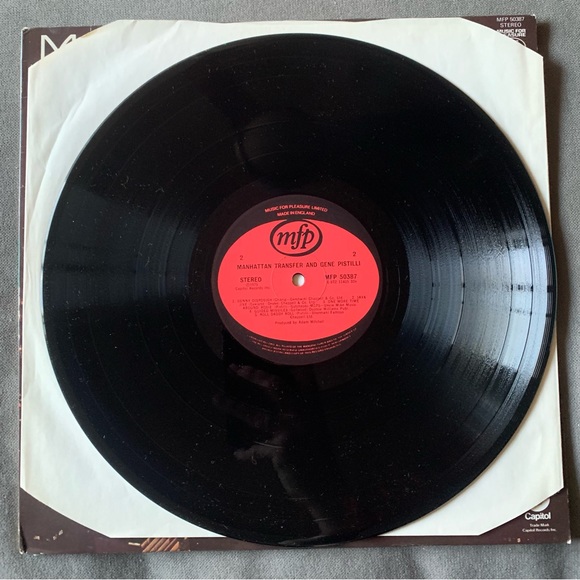 Manhattan Transfer & Gene Pistilli - One More Time Around Rosie… Live vinyl lp - Picture 3 of 4